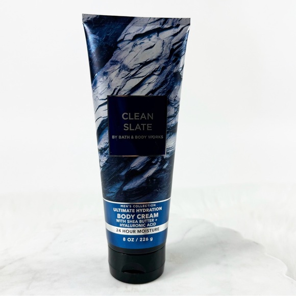 🐙 127. Bath & Body Works Clean Slate Body Cream – Men’s Collection – 8 oz 🧼 - Picture 3 of 7
